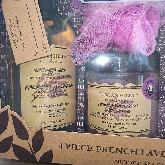 NIB Tuscan Hills 4 Piece French Lavender Spa Gift Set - Picture 5 of 6